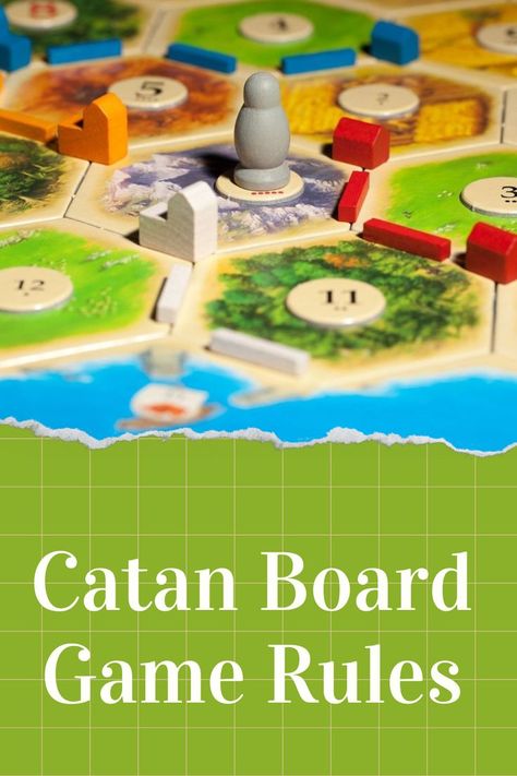 As a settler on the newly found island of Catan, you will compete with other settlers by building roads, settlements, and cities to obtain resources and gain victory points. In this Catan board game rules guide, we will show you step by step how to be the most successful settler on the island! Read more here! Drinking Board Games, Catan Board Game, Homemade Board Games, Catan Board, Bored Games, Board Games Diy, Board Game Storage, Settlers Of Catan, Trivial Pursuit