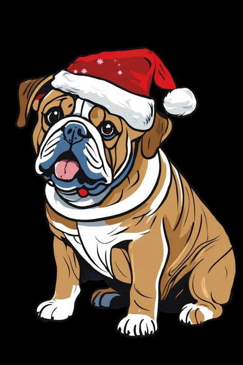 Bulldog Christmas T-Shirt Stockings Diy, Bulldog Christmas, Christmas Stockings Diy, Christmas T Shirt Design, Christmas T Shirt, Christmas Tshirts, Christmas Stockings, Bulldog, Shirt Designs