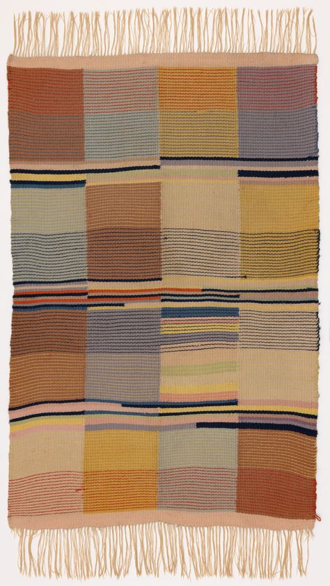 Gunta Stölzl. Weaving. c.1928 | MoMA Bauhaus Textiles, Textil Design, Josef Albers, Weaving Textiles, Weaving Art, Textile Patterns, Textile Prints, Grafik Design, Textures Patterns