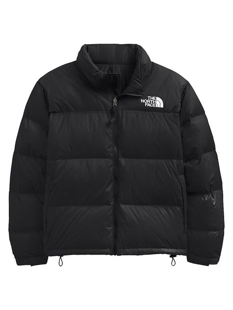 "Find THE NORTH FACE Plus 1996 Retro Nuptse Jacket on Editorialist. Padded with warming down, The North Face's 1996 Retro Nuptse jacket provides a durable ripstop fabric with a water-repellent finish. This piece features a stowable hood in the stand collar and an embroidered logo at the chest Stand collar Front zip closure Long sleeves Adjustable tab cuffs Side zip pockets Toggle hem 100% nylon 100% goose down 700 fill power Machine wash Imported SIZE & FIT About 26.25\" from shoulder to hem Model measurements: 5'10\" tall. The North Face. Color: Black. Size: 14." The North Face Nuptse 1996, North Face Nuptse Jacket, Chest Stand, The North Face 1996 Retro Nuptse, 1996 Retro Nuptse Jacket, The North Face 1996, North Face 1996, Retro Nuptse Jacket, The North Face Puffer