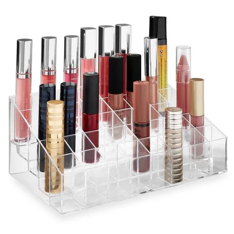 Penick 40-Slot Lipstick and Makeup Organizer Waterproof Eyebrow Makeup, Wet N Wild Lipstick, Makeup 40, Lipstick Organizer, Cosmetic Display, Best Lipsticks, Lip Gloss Tubes, Waterproof Eyeliner, Makeup Organizer