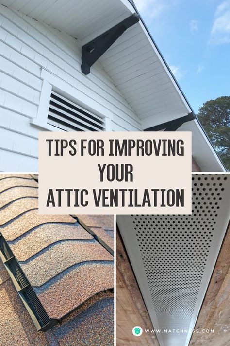 Before you make any changes to your attic, it’s important to determine how much ventilation your attic needs. Attic ventilation can be determined depending on the season. In the summer, the air will tend to be hot. If your attic is not properly ventilated, hot air will be trapped inside the attic. This will disturb the coolness of your home. #atticideas #atticventilationideas #atticventilationimprovement #ventilationideas House Ventilation System, Ventilation Block, House Ventilation, Attic Vents, Roof Ventilation, Attic Ventilation, Attic Fan, Ventilation Design, Attic Conversion