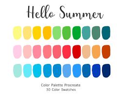 Procreate Tools, Best Summer Nail Color, Procreate Palette, Procreate Color Palette, Hex Color Palette, Summer Color Palette, Colors For Skin Tone, Color Palette Design, Summer Nails Colors