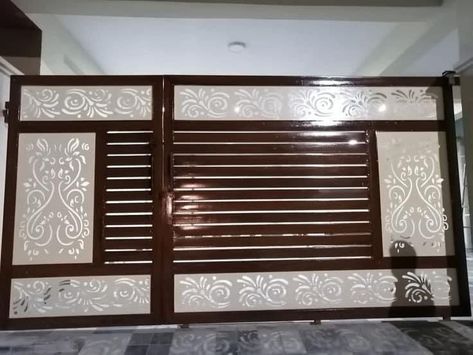 latest gate design Modern Front Gate Design, Pagar Modern, Latest Gate Design, Fantail Pigeon, Iron Main Gate Design, Gate Design Ideas, House Exterior Ideas, Home Gate Design, Gate Wall Design