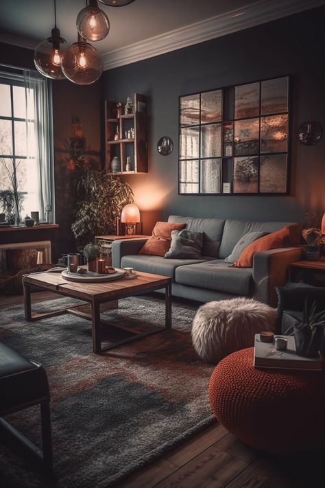 Korean Bedroom, Moody Living Room, Retro Living Room, Dark Living Rooms, Retro Living Rooms, Beach Ideas, Casa Vintage, Beach Hacks, Transitional Decor