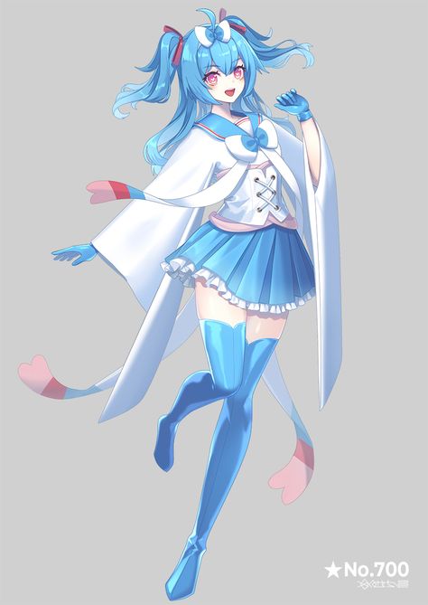 Safebooru Sylveon Gijinka, Shiny Sylveon, Sylveon Pokemon, Gijinka Pokemon, Pokemon People, Pokemon Gijinka, Pokemon Waifu, Pokemon Oc, Shiny Pokemon