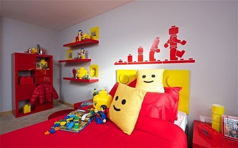 lego bedroom - Google Search Lego Bedroom Decor, Lego Themed Bedroom, Lego Kids Room, Lego Room Ideas, Lego Decor, Lego Room Decor, Do It Yourself Decoration, Lego Bedroom, Themed Kids Room