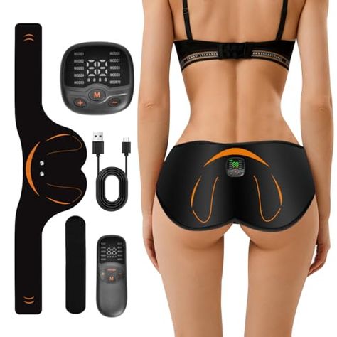 New Upgrade Hips Trainer with Remote Control, Wrapped Wearable Belt Smart Body Sculpting Machine, Butt Massager, Body Beauty Intelligent Wireless Fitness Apparatus for Men Women Body Sculpting Machine, Hip Trainer, Body Sculpting, Cushion Design, Remote Control, Massage, Sports, Health, Beauty