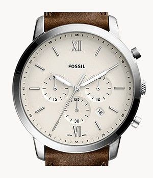 Men's Watches: Shop Watches, Watch Collection for Men - Fossil Brown Leather Watch, Black Leather Watch, Wristwatch Fashion, Best Watches For Men, Chronograph Watch Men, Fossil Watch, Fossil Watches, Messenger Bag Backpack, Girls Watches