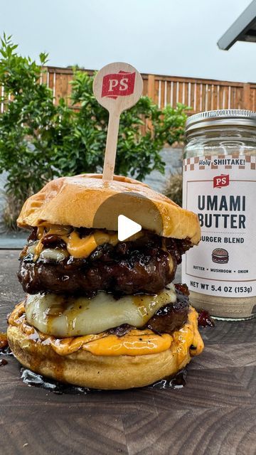 Miguel Raya| Food, bbq, recipes on Instagram: "Bacon Jam grilled cheeseburgers with @psseasoning new Umami Burger Blend seasonings. Take your Burgers to the next level. 

.

To pick up a bottle of each see the link in my bio. These seasonings not only smell great from the bottle but they are perfectly balanced." Grilled Cheeseburgers, Bacon Jam Burger, Umami Burger, Food Bbq, Bacon On The Grill, Bacon Jam, Bbq Recipes, Cheeseburger, Next Level