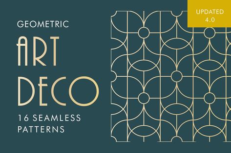 Geometric Art Deco Patterns  by TRNTFF on @creativemarket Art Deco Packaging Design, Art Deco Branding, Art Deco Pattern Geometric, Art Deco Pattern Design, Art Deco Graphic Design, Classy Pattern, Art Deco Geometric Patterns, Art Deco Design Graphics, Art Deco Graphics