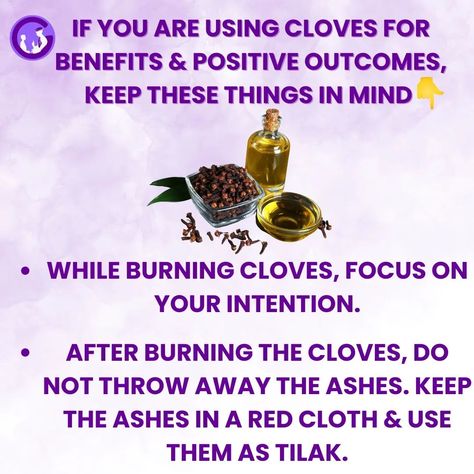 This tiny aromatic fortune spice from your kitchen can help you in many areas of life. SaveThis Now 👇 Clove, also known as Laung, is a well-known kitchen spice. It has many spiritual healing properties. These are some helpful tips to bring peace and prosperity using clove 👇 🔥 Cloves are believed to attract positive energy and keep you safe from negative vibes. 🔥 Burn in a lamp with clove and camphor to banish any negativity and evil eye. 🔥 Keeping clove in your wallet can attract money... Attract Positive Energy, Negative Vibes, Peace And Prosperity, Magic Herbs, Kitchen Spices, Attract Money, Focus On Yourself, Spiritual Healing, Healing Properties