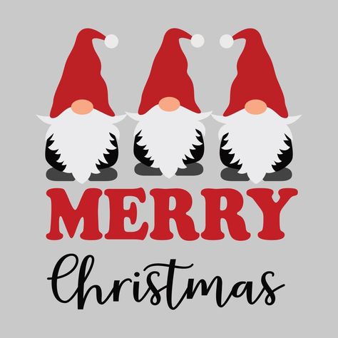 Merry Christmas Gnomes, Holiday Gnomes, Funny Gnomes, Christmas Crafts For Adults, Cute Christmas Shirts, Cute Christmas Wallpaper, T Shirt Design Vector, Christmas Gnomes, Christmas Svg Files