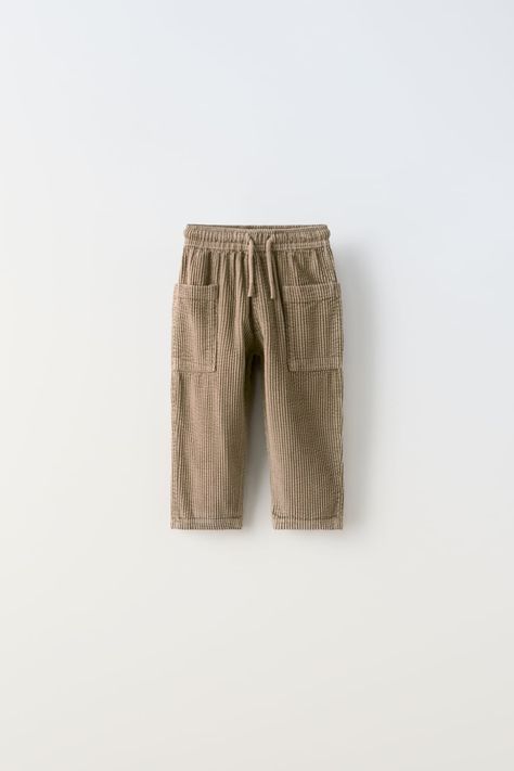 Baby Boys' Leggings and Pants | ZARA United States Zara Baby Boy, Boys Leggings, Varsity Sweatshirt, Zara Boys, Elastic Waistband Pants, Velvet Suit, Zara Baby, Corduroy Trousers, Baby Jogger