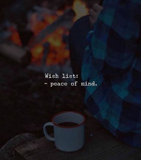 Wishlist: Peace Of Mind Pictures, Photos, and Images for Facebook, Tumblr, Pinterest, and Twitter Visual Statements, A Cup Of Coffee, Self Quotes, New Quotes, Heartfelt Quotes, Reality Quotes, A Fire, Attitude Quotes, Cup Of Coffee