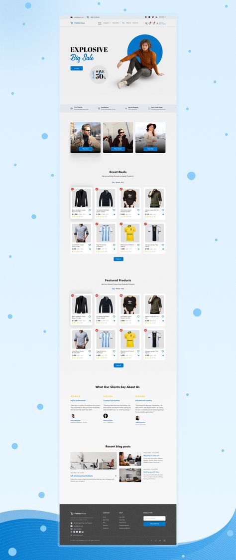 Fashion E-Commerce Website Figma Website UI Kit E Commerce Web Design, Ui Goku, Sunglasses Winter, Figma Website, E Commerce Website Design, Ui Ux Website, Premium Website, Website Developer, Web Portfolio