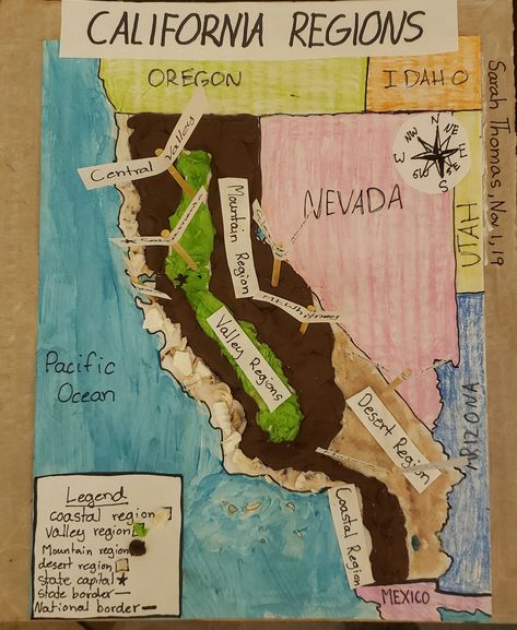 California Regions Project 4th Grade, California History Projects, Landform Projects, Geography Project, California Regions, 3rd Grade Social Studies, 4th Grade Social Studies, Ca History, Study Apps