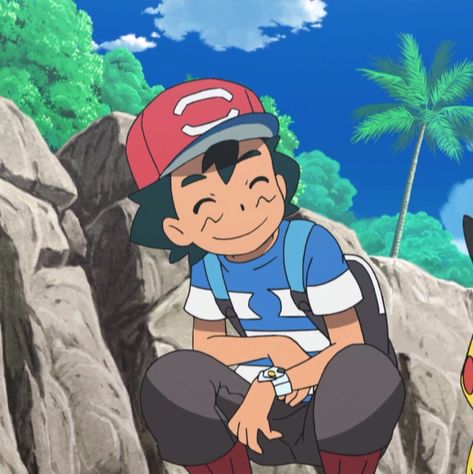 Pokemon Sun & Moon | Episode 20 Pokemon Sun And Moon Icons, Ash Ketchum Aesthetic, Ash Sun And Moon, Pokemon Matching Pfp, Pokemon X Trainer, Pokemon Screencaps, Satoshi Pokemon, Pokemon Badges, Pokemon Champions