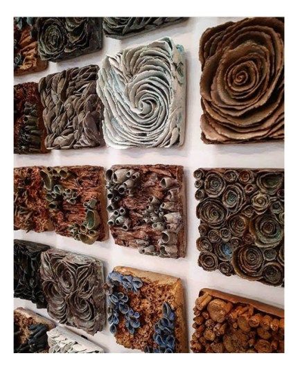 Hand Made Tiles, Ceramic Tile Art, Pottery Projects, Handmade Ceramic Tiles, Clay Wall Art, Cerámica Ideas, Ceramic Wall Art, Clay Wall, Clay Tiles