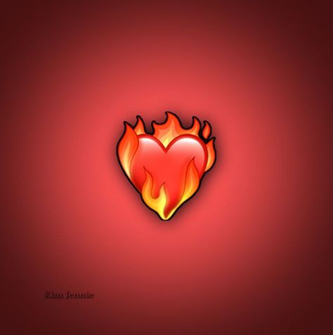 Fire Heart Emoji, Emoji Base, Heart Emoji, Fire Heart, Quick Saves