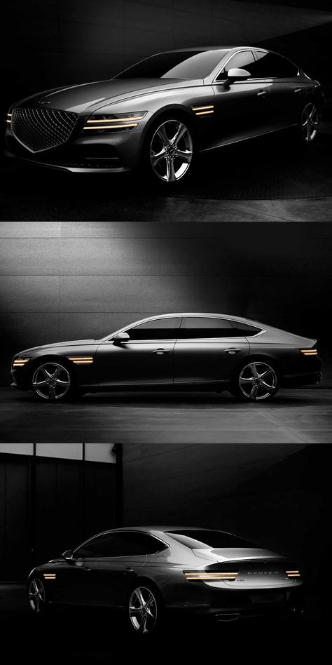 Here's Your First Look At The Slick New 2021 Genesis G80. Remind anyone of a certain Audi? Genesis Car Aesthetic, Genesis Car G80, Genesis Car Luxury, Car Tattoo Design, Genesis Car, Mercedes Gle Coupe, Wallpapers Cars, Most Luxurious Car, Wallpaper Car