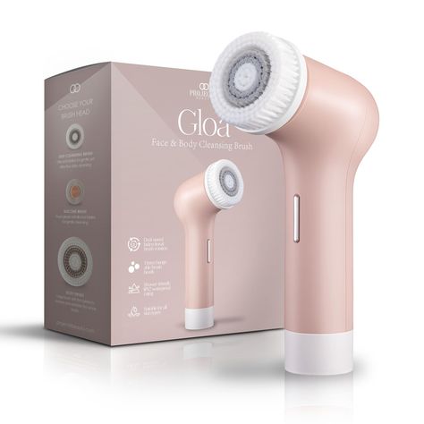 PRICES MAY VARY. 🫧CLEANSING FOR THE FACE AND BODY - Optimize your skin routine with the Project E Beauty Gloa Face and Body Cleansing Brush. This power scrubber and face cleanser for women (and men too) helps exfoliate dead skin cells and debris, enhance skin renewal, boost circulation, and even skin tone. 🫧 3 BRUSH HEADS FOR CUSTOMIZED CLEANSING - The shower brush for cleaning includes three interchangeable brushes: a deep cleansing brush with ultra soft bristles, a silicone brush with food-g Boost Circulation, Power Scrubber, Oily Sensitive Skin, Shower Brush, Pore Cleaner, Body Cleansing, Scrub Brushes, Skin Renewal, Computer Basic