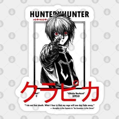 Kurapika Stickers, Hunter Stickers, Culture Day, Deer Design, Anime Stickers, Monster Hunter, Tank Top Hoodie, Case Stickers, Japanese Culture