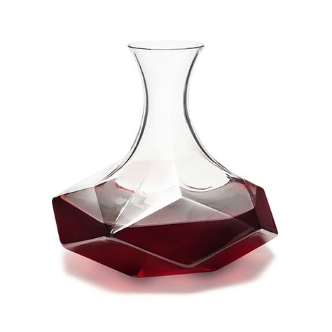 Wine Decanter Set, Wine Carafe, Wine Gift Baskets, Faceted Design, Decanter Set, Crystal Decanter, Crystal Glassware, Wine Chillers, Chic Gifts