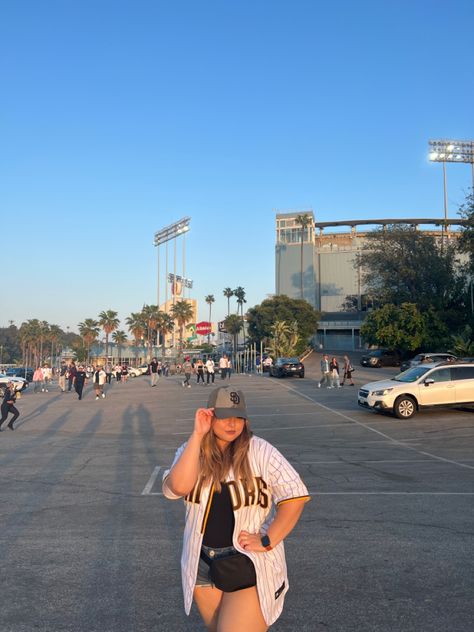 Padres Outfit Women, Padres Game Outfit San Diego, San Diego Padres Outfit Women, San Diego Padres Outfit, Padres Game Outfit, San Diego Padres Hat, Baseball Outfit, Jersey Outfit, Baseball Games