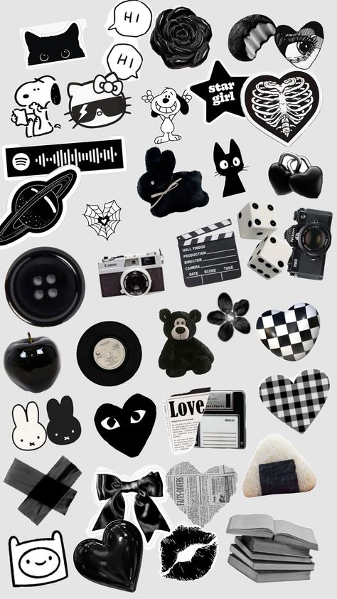 black aesthetic, black things, moon_black Black Aesthetic Stickers Printable, Black Doodle Wallpaper, Black Stickers Aesthetic Printable, Black Aesthetic Stickers, Black And White Aesthetic Stickers, Black Journal Aesthetic, Sticker Sheets Aesthetic, Aesthetic Stickers Printable, Black Scrapbook