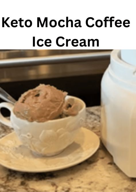 Keto Mocha Coffee Ice Cream - EASY KETO RECIPES Keto Mocha Coffee, Keto Coffee Ice Cream, Butter Pecan Ice Cream Recipe, Keto Mocha, Coffee Ice Cream Recipe, Butter Pecan Ice Cream, Keto Fudge, Cranberry Cream Cheese, The Best Dessert