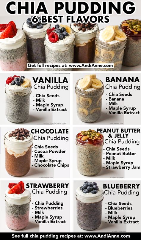 Overnight Almond Chia Pudding, Breakfast Pudding Healthy, Chia Seed Pudding Cheesecake, Chia Seed Recipes Banana, Banana Peanut Butter Chia Pudding, Easy Healthy Pudding Recipes, Chia Pudding Recipes Peanut Butter, Keto Chia Seeds Recipes, Chia Pudding Vanilla