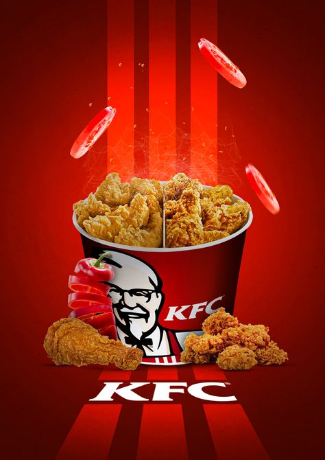 In this video, I am going to show you howto create an amazing poster design for your brand in Photoshop Kfc Poster Design, Fried Chicken Poster Design, Chicken Poster Design, Kfc Poster, Kfc Images, Fast Food Advertising, Tyson Chicken, Chicken Poster, Kfc Recipe