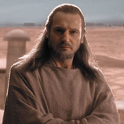 Qui Gon Jinn Icon, Paintings References, Jedi Council, Qui Gon Jinn, Qui Gon, Star Wars Food, Jedi Sith, Jedi Order, Star Wars 2