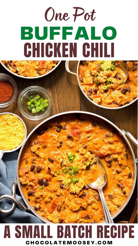 Craving something spicy and comforting? This One Pot Buffalo Chicken Chili is your answer. Ground chicken, tender veggies, black beans, and a medley of bold spices come together in a rich, tangy broth. Finished with a kick of hot sauce, a touch of creamy ranch, and melted cheddar, this chili is a flavor explosion in every bite. Perfect for cozy nights! Chicken Chili With Black Beans, Ground Chicken Chili Recipe, Buffalo Chicken Chili Recipe, Ground Chicken Chili, Chili With Black Beans, Spicy Chicken Chili, Buffalo Chicken Lasagna, Buffalo Chicken Chili, Buffalo Chicken Tacos