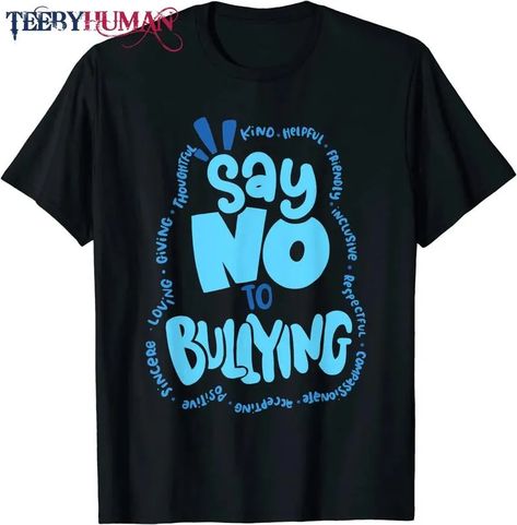 Say No To Bullying Retro Be-Kind & Helpful Anti-Bullying T-Shirt Check more at https://teebyhuman.com/product/say-no-to-bullying-retro-be-kind-helpful-anti-bullying-t-shirt/ Boys Posters, T Shirt Design, Shirt Design, Tshirt Designs, Pink, T Shirt, Quick Saves, Design