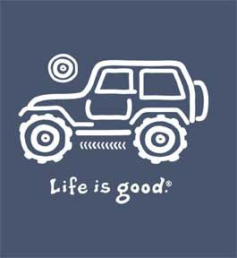 life is good | Life is good Jeep t-shirt mens | Flickr - Photo Sharing! Tire Covers For Jeeps, Life Is Good Jeep, Jeep Wrangler Tire Covers, Jeep Drawing, Jeep Covers, Jeep Tattoo, Jeep Things, Jeep Shirts, Tj Wrangler