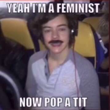 Harry Styles Feminist, Harry Styles Snapchat, Oppa Gangnam Style, Harry Styles Memes, Harry Styles Funny, Snapchat Funny, One Direction Humor, One Direction Memes, Very Funny Pictures