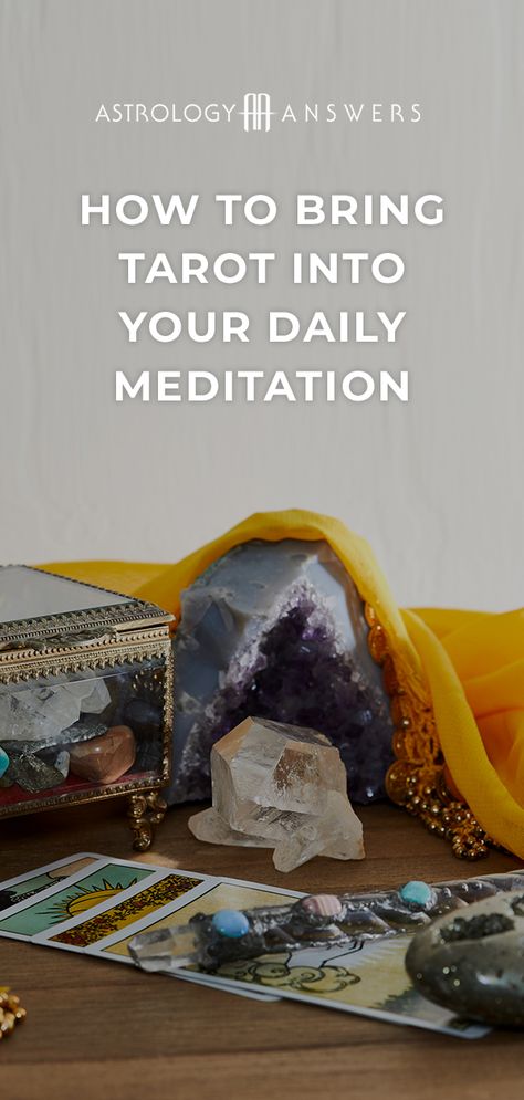 Bring tarot into your mediation to enhance and set intentions! #tarot #meditation #intentions #meditationtools #tarotcards Meditation Intentions, Tarot Meditation, Relationship Compatibility, Set Intentions, Meditation Tools, Clear Your Mind, Daily Meditation, Chakra Balancing, Tarot Readers