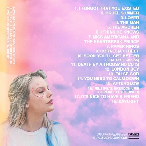 Taylor Swift Songs List, Adele Instagram, Taylor Swift New Song, Taylor Swift Playlist, Taylor Swift Lyric Quotes, Lover Album, Taylor Swift Song Lyrics, Taylor Swift New, Lover Era