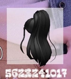 Roblox Hair Codes Black Ponytail, Black Ponytail Roblox Code, Blackpink Poster, Code Black, High Ponytails, Roblox Pictures, Roblox Codes, Ponytail Hairstyles, Black Hair