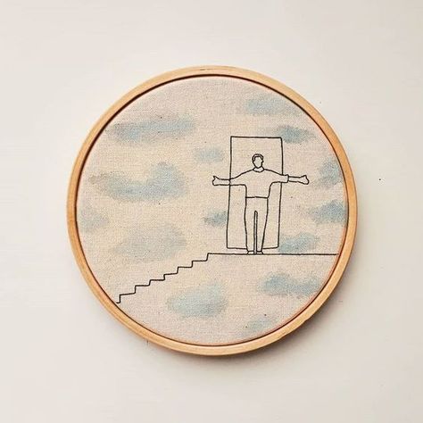 Film Embroidery, Movie Embroidery, Don Corleone, Textiles Art, My Favorite Movies, The Truman Show, Embroidery Wall Art, See Ya, Simple Embroidery