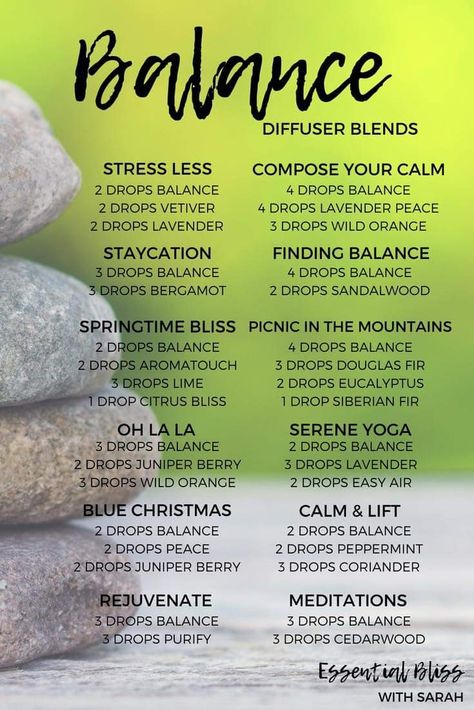 Balance diffuse mixes Doterra Oils Recipes, Doterra Recipes, Doterra Diffuser, Doterra Diffuser Blends, Doterra Oil, Aromatherapy Recipes, Doterra Essential Oils Recipes, Essential Oil Diffuser Blends Recipes, Essential Oil Remedy