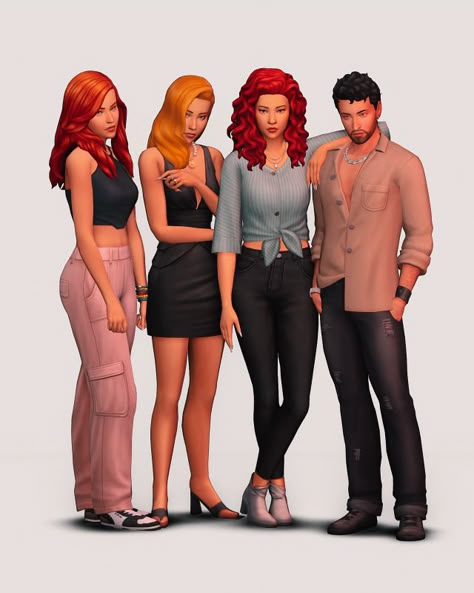 part two of my cc free townies! as before, they all come with one outfit for each category, pronouns, sexualities, likes, dislikes and some of them have degrees and pets! i have all the packs so obv… Sims 4 Makeover Townies, Sims 4 Townie Makeover No Cc, Sims 4 Townies No Cc, The Sims 4 Townies, Sims 4 Lookbooks No Cc, Sims Townies, Sims 4 Makeover, Sims 4 Outfits No Cc, Sims 4 Townies