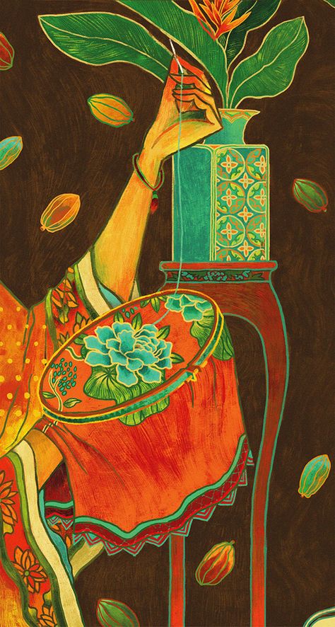 Gilli Chocolate, Batik Poster, Arden Core, Illustration Kunst, Klimt Art, Vietnam Art, Art Making, Tableau Art, Indian Art Paintings