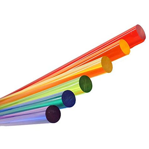 Acrylic Rod, Blue Green Orange, Business Thank You, Color Names, Green Orange, Red Purple, Orange Red, Clear Acrylic, Colorful Art