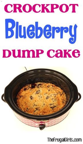 Cakes In Crockpot Easy Recipes, Dump Cake Recipes Crock Pot Slow Cooker Desserts, Blueberry Recipes Crockpot, Dump Cakes Recipes Easy Crockpot, Blueberry Crockpot Recipes, Crockpot Blueberry Dump Cake, Crock Pot Dump Cake, Crockpot Breads, Crockpot Dump Cake