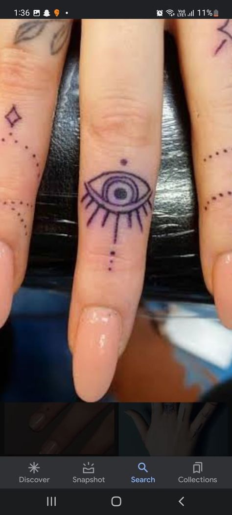 Third Eye Finger Tattoo, Eyeball Finger Tattoo, Eye On Finger Tattoo, Eye Finger Tattoo, Men Finger Tattoos, Hand Tatto, Small Finger Tattoos, D Tattoo, Finger Tattoo