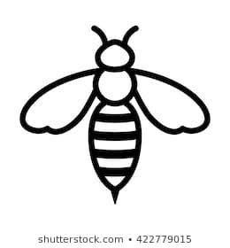 Bee Drawing Black And White, Honey Bee Drawing, Icon For Apps, Dna Drawing, Drawing Black And White, Bee Drawing, Bee Clipart, Cartoon Bee, Cd Art