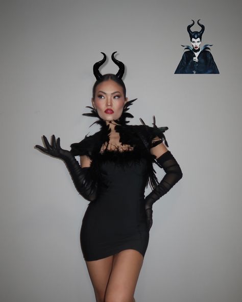 Ready to reclaim my throne 👑🖤🐦‍⬛ ~ Maleficent Halloween outfit look linked in storefront 💌 Maleficent Halloween Costume, Maleficent Halloween, Aurora Costume, Halloween 23, Maleficent Costume, Disney Outfit, Queen Dress, Halloween Outfit, Evil Queen